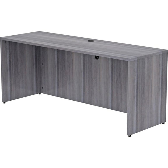 Lorell Weathered Charcoal Laminate Desking 72" x 24" x 29.5" , 1" Top - Material: Polyvinyl Chloride (PVC) Edge - Finish: Laminate Top, Weathered Charcoal Top