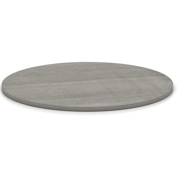 Lorell Weathered Charcoal Round Conference Table Weathered Charcoal Laminate Round Top - 1" Table Top Thickness x 42" Table Top Diameter - Assembly Required