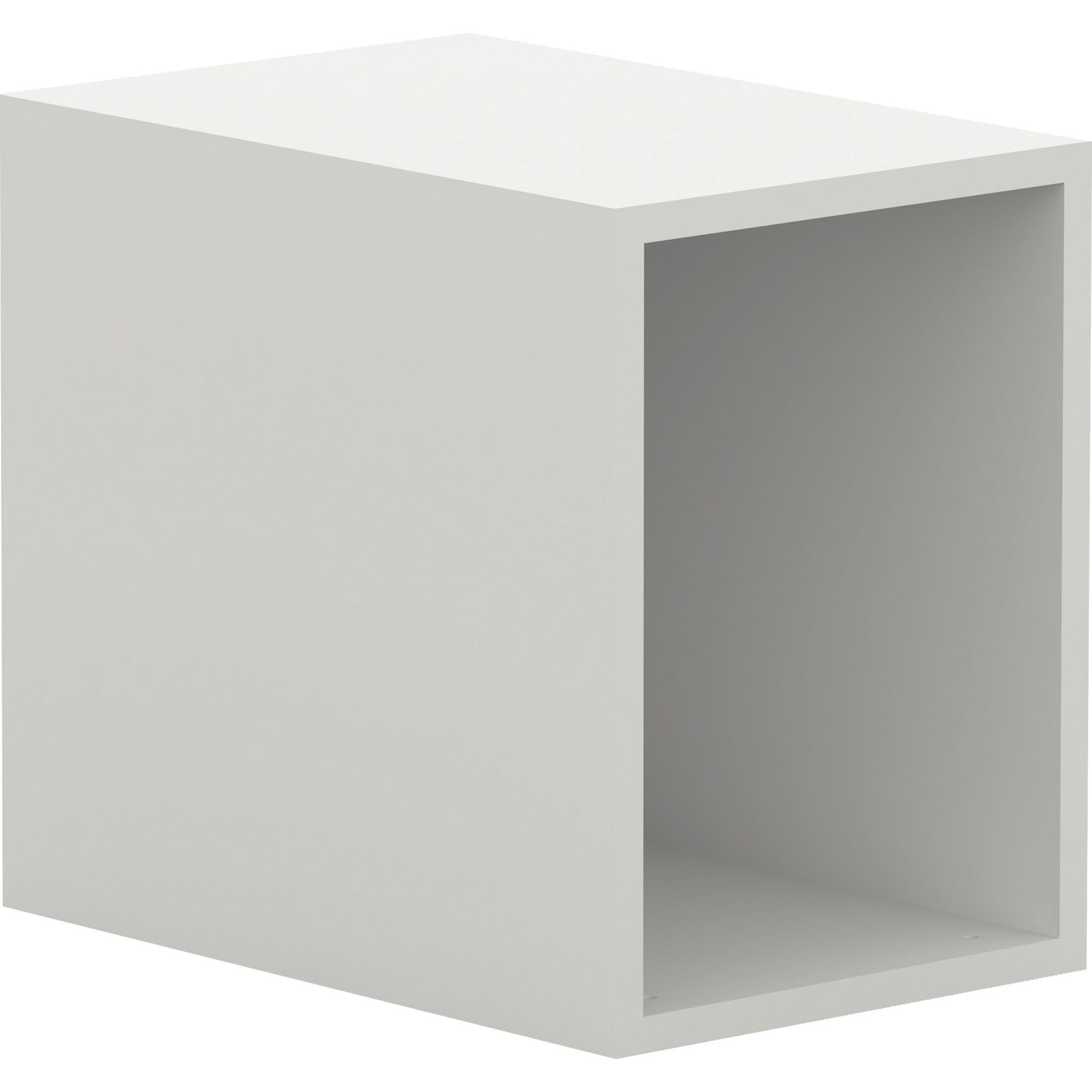 Lorell, White Single Cubby Storage Base Adder Unit, 1 Each, White ...