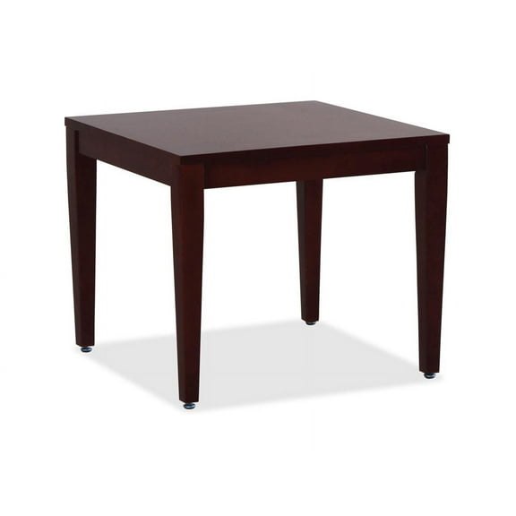Lorell, Mahogany Finish Solid Wood Corner Table, 1 Each