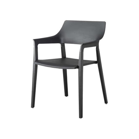 Lorell, Wood Legs Stack Chairs, 2 / Carton, Black