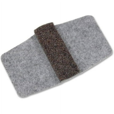 Lorell Wraparound Floor Savers Gray - Vinyl - 16/Pack