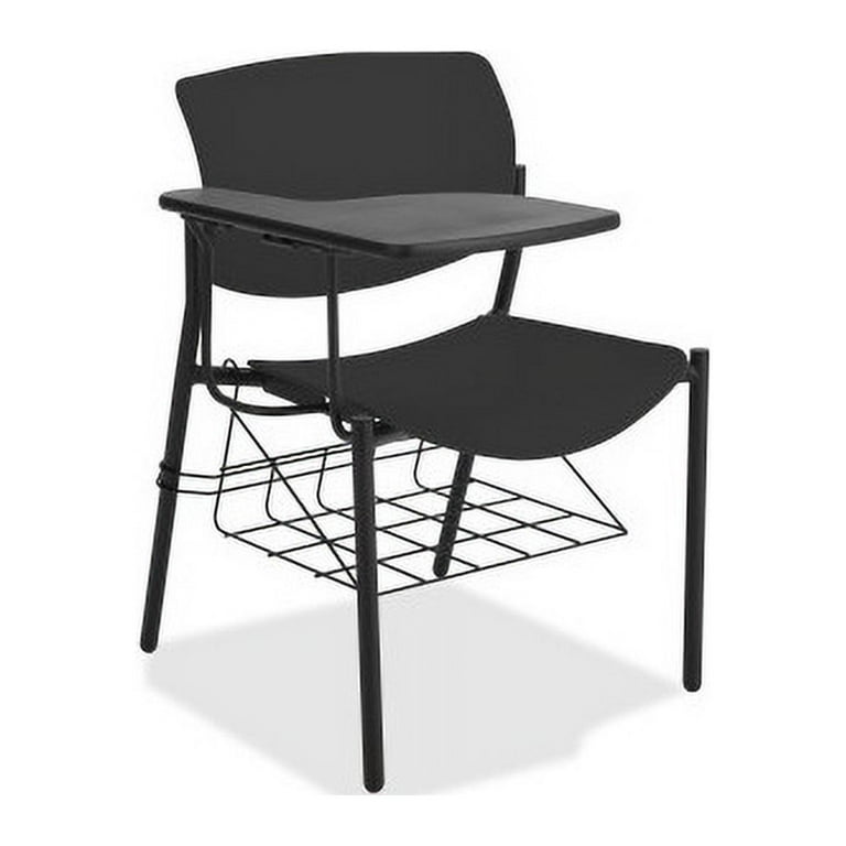 Lorell Heavy-duty Standard-height Stack Chairs - Plastic Seat - Plastic Back - Steel Frame - Black - 4 / Carton Lorell Heavy-duty Standard-height Stack Chairs - Plastic Seat - Plastic Back - Steel Frame - Black - 4 / Carton