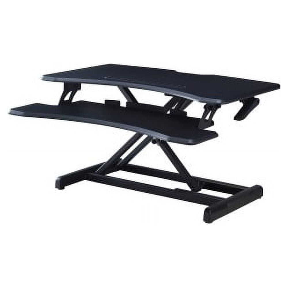 Lorell, LLR99539, X-type Slim Desk Riser, 1 Each, Black
