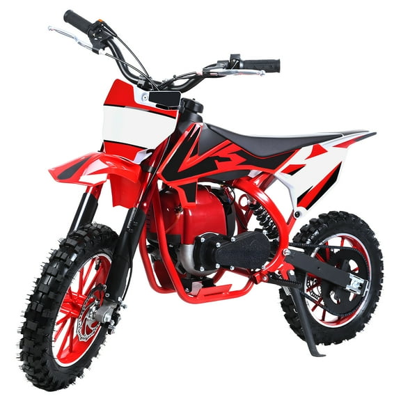 Lorelo 49cc 4-Stroke Kids Dirt Bike, Gas Power Motocross, Beach Off Road Mini Motorcycle, Children Pocket Motorbike with Disc Brakes