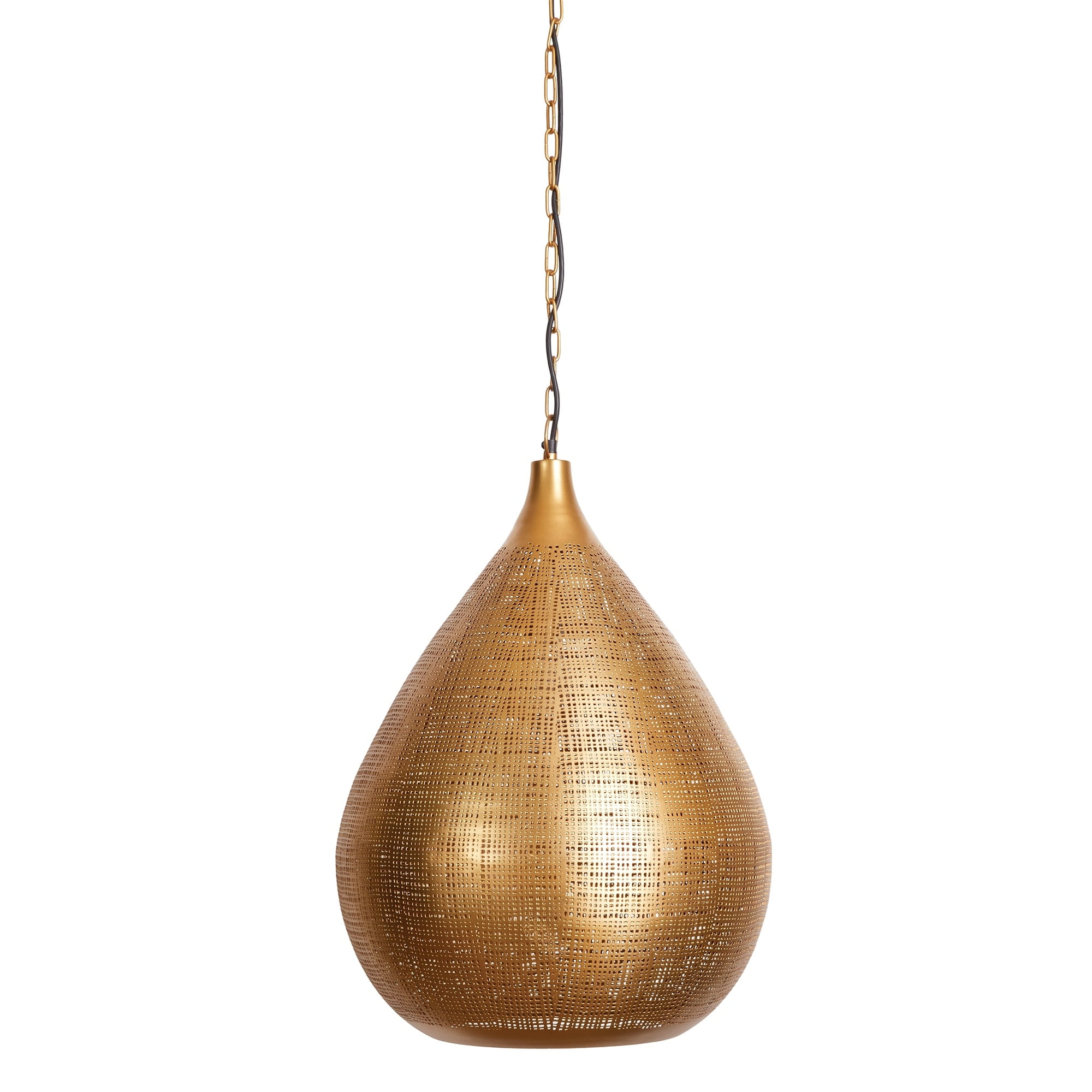 Loren Brass Teardrop Pendant Light