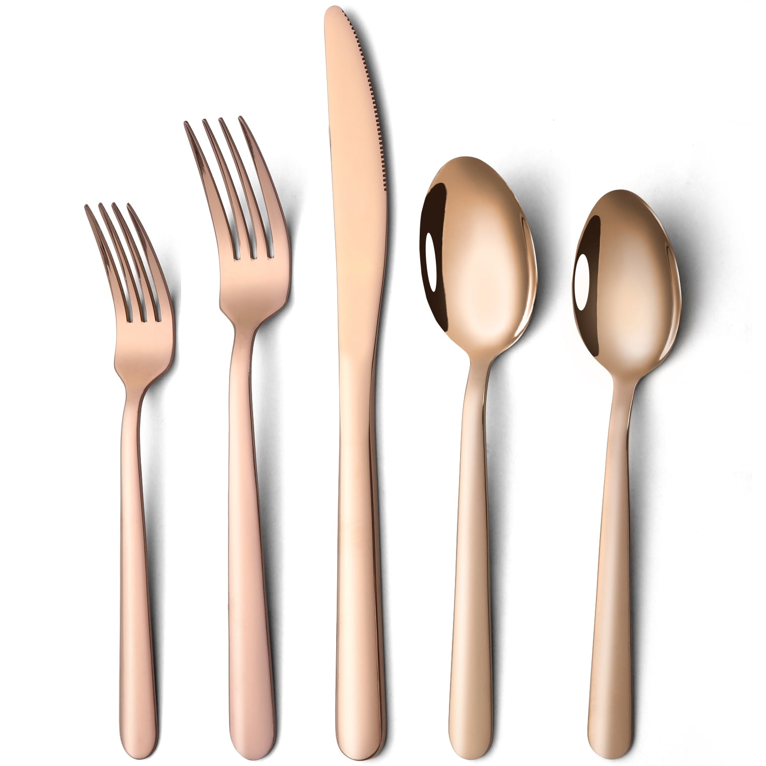 The Pioneer Woman Gold Mazie Stainless Steel Flatware 5-Piece Set