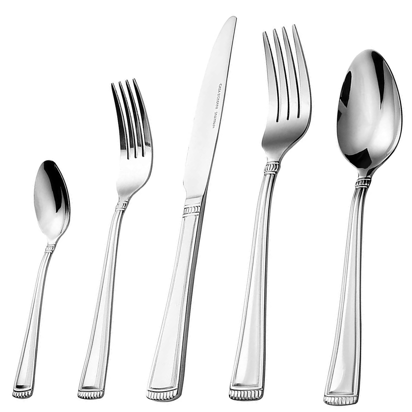 Lorena 20 Piece Silverware Sets, Stainless Steel Flatware, Spoons and Forks Cutlery Set, Service