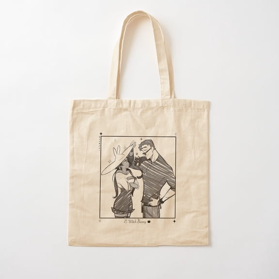 Lorena And Ruan - Witch Bunny Cotton Tote Bag Canvas Tote Bag, Family Gift For Mother, Her