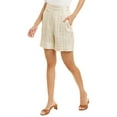 thumbnail image 1 of Lorena Antoniazzi womens  Embroidered Short, 40, Tan, 1 of 3