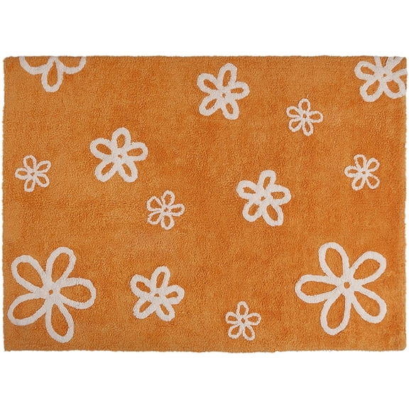 Lorena Canals Flowers Rug - Orange (4' x 5' 3")
