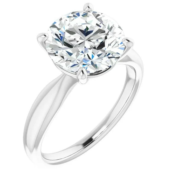 Lorenna 3 Carat Moissanite Engagement Ring Solitaire Round