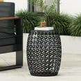 thumbnail image 1 of Lorent Metal Outdoor Side Table, Black, 1 of 6