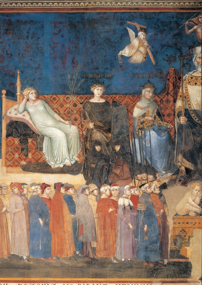 Lorenzetti Ambrogio Canvas Art - (18 x 24)
