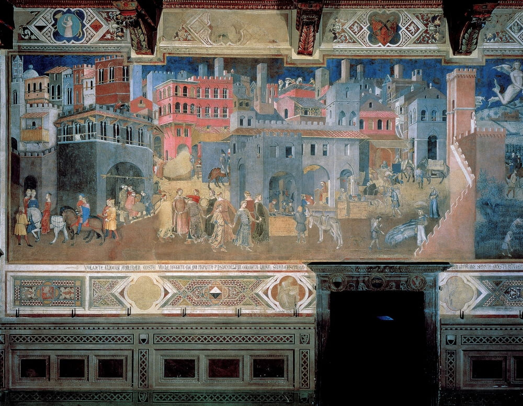 Lorenzetti Ambrogio Canvas Art - (36 x 24)