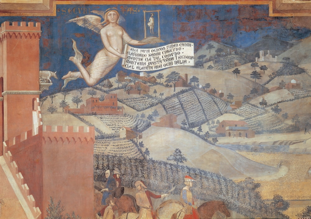 Lorenzetti Ambrogio Canvas Art - (36 x 24)