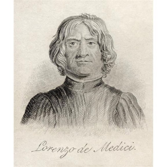 Lorenzo De Medici Aka Lorenzo The Magnificent 1449-1492 Italian Lorenzo Il Magnifico Florentine Statesman Ruler And Patr