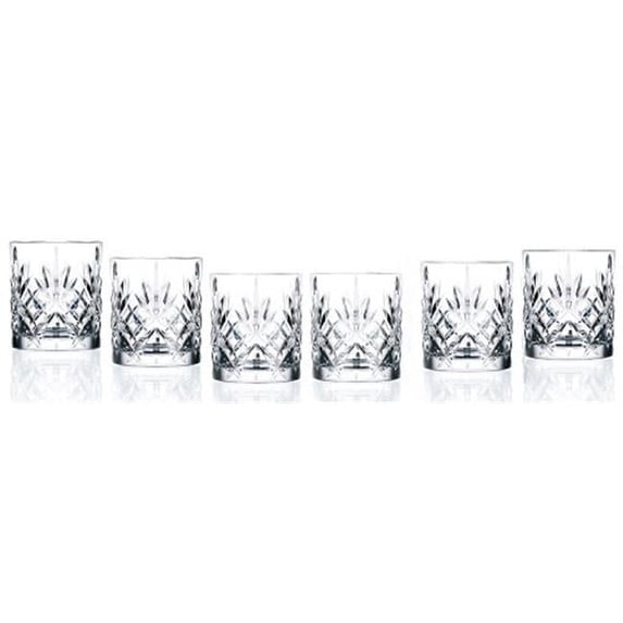 Lorenzo Import 238520 RCR Crystal Double Old fashioned Glass set of 6