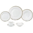 thumbnail image 1 of Lorenzo Import  24 Piece Porcelain Dinnerware Service, Gold - for 4 Georgette, 1 of 2