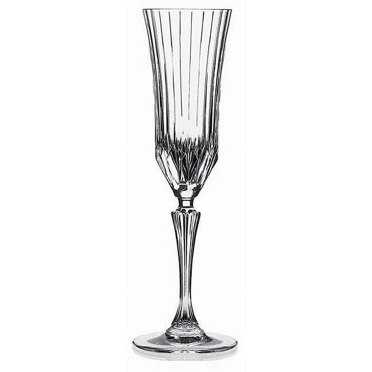 Adagio Crystal 9.5" Champagne Flutes, Set of 6