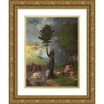thumbnail image 1 of Lorenzo Lotto 12x14 Gold Ornate Wood Frame and Double Matted Museum Art Print Titled - Allegory of Virtue and Vice (1505), 1 of 4