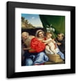 thumbnail image 1 of Lorenzo Lotto 20x24 Black Modern Framed Museum Art Print Titled - Virgin and Child with Saints Jerome and Nicholas of Tolentino (1523-1524), 1 of 5