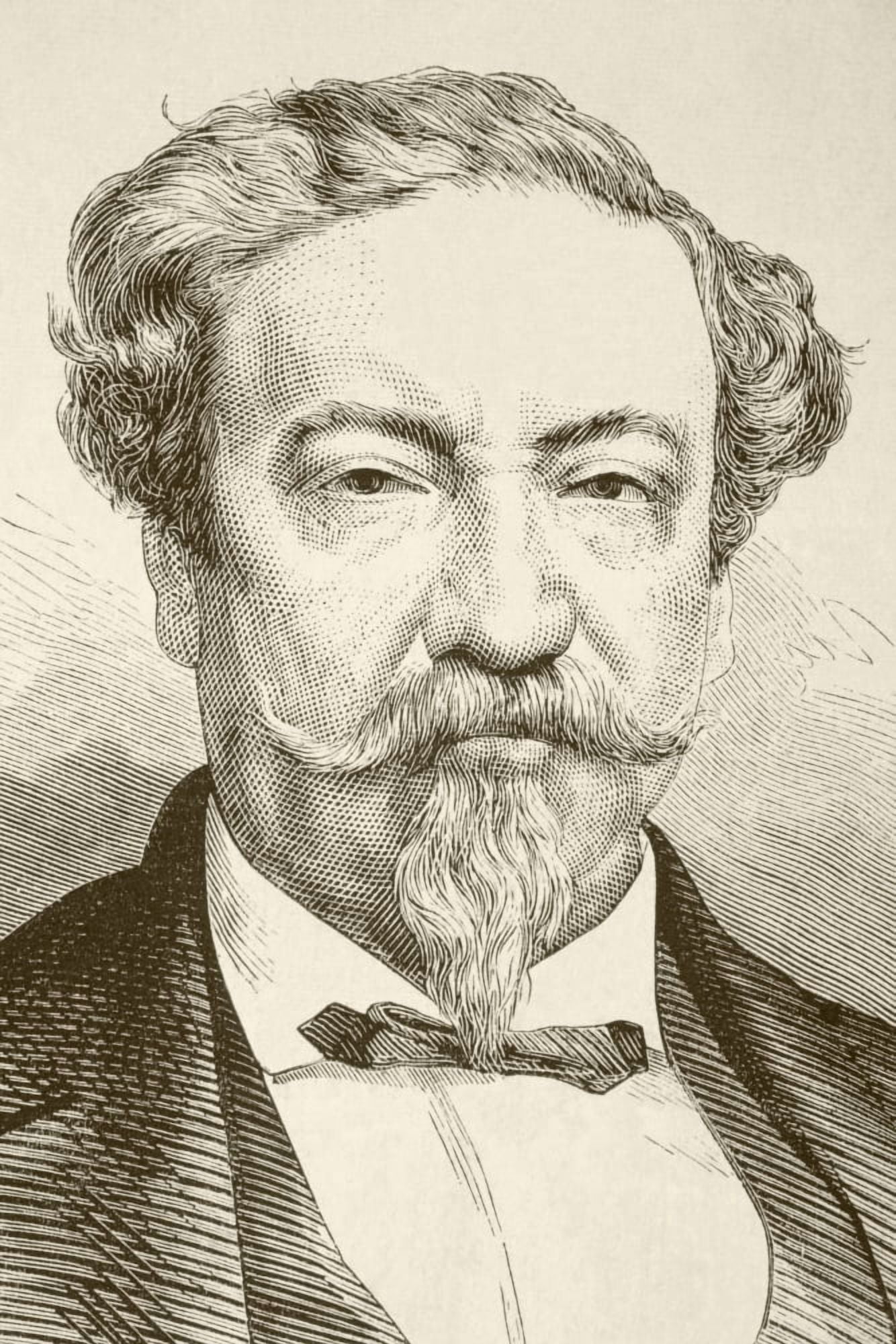 Lorenzo Montufar Y Rivera 1823 To 1898 Guatamalan Born Central American Statesman From A 19Th Century Illustration Canvas Art - Ken Welsh Design Pics (11 x 17)