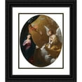 thumbnail image 1 of Lorenzo Pasinelli 12x14 Black Ornate Wood Framed Double Matted Museum Art Print Titled: The Annunciation, 1 of 5