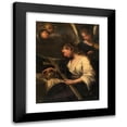 thumbnail image 1 of Lorenzo Pasinelli 19x24 Black Modern Framed Museum Art Print Titled - The Penitent Mary Magdalene Accompanied by an Angel Playing a Violin Behind, 1 of 5