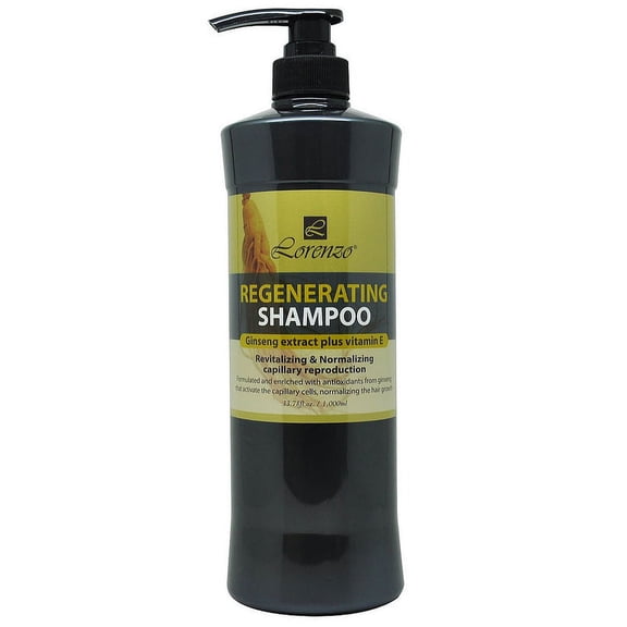 Lorenzo Regenerating Shampoo 33.78 fl. oz. / 1000 ml Ginseng Extract + Vitamin E