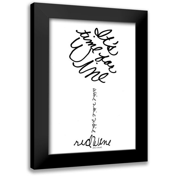 Loreth, Lanie 11x14 Black Modern Framed Museum Art Print Titled - Its Time For Wine