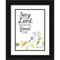 thumbnail image 1 of Loreth, Lanie 11x14 Black Ornate Wood Framed with Double Matting Museum Art Print Titled - Sing To The Lord, 1 of 4