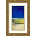 thumbnail image 1 of Loreth, Lanie 11x18 Gold Ornate Wood Framed with Double Matting Museum Art Print Titled - Blue Lagoon II, 1 of 4