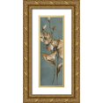 thumbnail image 1 of Loreth, Lanie 11x24 Gold Ornate Wood Framed with Double Matting Museum Art Print Titled - Translucent Magnolias, 1 of 4