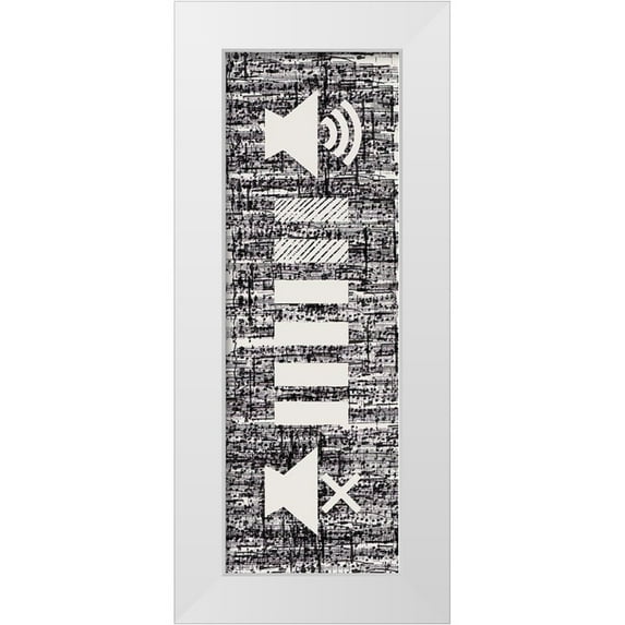 Loreth, Lanie 11x24 White Modern Wood Framed Museum Art Print Titled - Control II