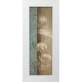 thumbnail image 1 of Loreth, Lanie 11x24 White Modern Wood Framed Museum Art Print Titled - Delicate Beauty in Blue III, 1 of 4