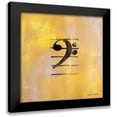 thumbnail image 1 of Loreth, Lanie 12x12 Black Modern Framed Museum Art Print Titled - Bass Clef, 1 of 5
