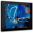 thumbnail image 1 of Loreth, Lanie 12x12 Black Modern Framed Museum Art Print Titled - Blue Retro, 1 of 5