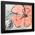 thumbnail image 1 of Loreth, Lanie 12x12 Black Modern Framed Museum Art Print Titled - Cafe Rose I, 1 of 5