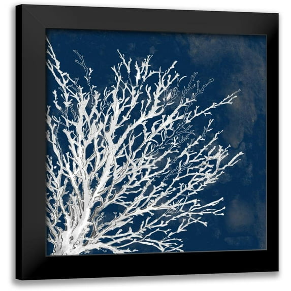 Loreth, Lanie 12x12 Black Modern Framed Museum Art Print Titled - Coastal Coral II