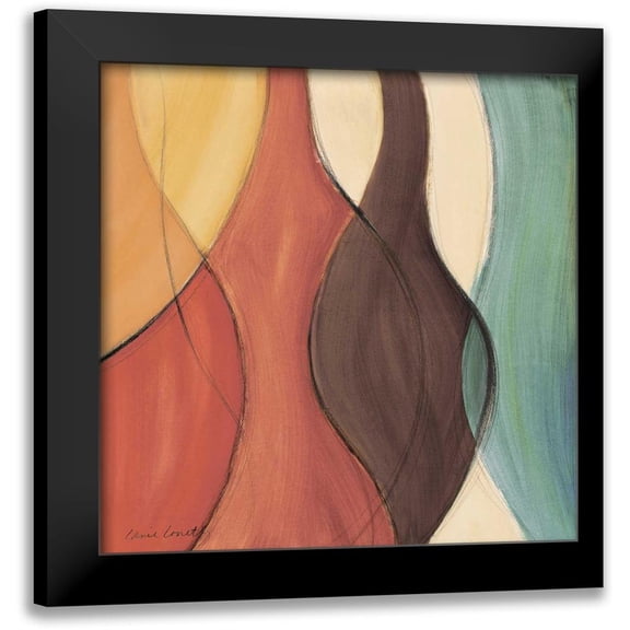 Loreth, Lanie 12x12 Black Modern Framed Museum Art Print Titled - Convergence II