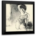 thumbnail image 1 of Loreth, Lanie 12x12 Black Modern Framed Museum Art Print Titled - Figurative Woman II, 1 of 5