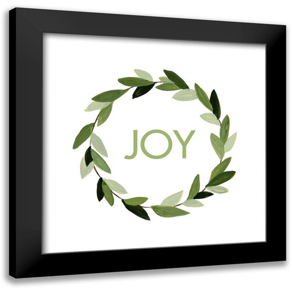 Loreth, Lanie 12x12 Black Modern Framed Museum Art Print Titled - Modern Wreath II