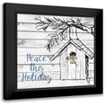 thumbnail image 1 of Loreth, Lanie 12x12 Black Modern Framed Museum Art Print Titled - Peace this Holiday, 1 of 5