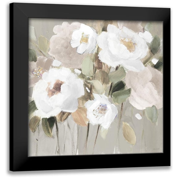 Loreth, Lanie 12x12 Black Modern Framed Museum Art Print Titled - Promise of Giverny Neutral II