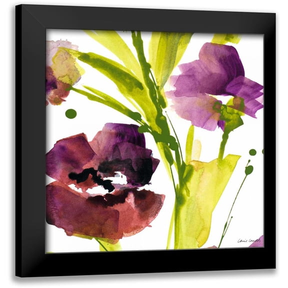Loreth, Lanie 12x12 Black Modern Framed Museum Art Print Titled - Violet le Povat Square II