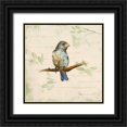 thumbnail image 1 of Loreth, Lanie 12x12 Black Ornate Wood Framed with Double Matting Museum Art Print Titled - Bird Scene II, 1 of 4