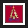 thumbnail image 1 of Loreth, Lanie 12x12 Black Ornate Wood Framed with Double Matting Museum Art Print Titled - Christmas Ornaments II, 1 of 4