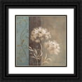thumbnail image 1 of Loreth, Lanie 12x12 Black Ornate Wood Framed with Double Matting Museum Art Print Titled - Delicate Beauty in Blue I, 1 of 4