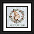 thumbnail image 1 of Loreth, Lanie 12x12 Black Ornate Wood Framed with Double Matting Museum Art Print Titled - Seasons Greetings, 1 of 4